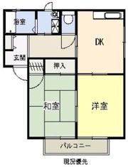 ブルースカイの間取り画像