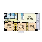アウラ ビータ平尾の間取り画像