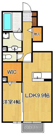 エスポワール下城野の間取り画像