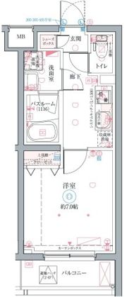 クレヴィスタ成増の間取り画像