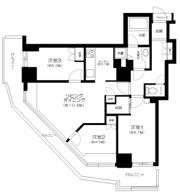 セントラルレジデンス新宿シティタワーの間取り画像
