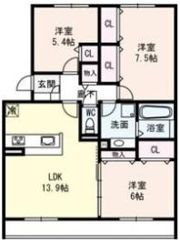 Corne・Bonheurの間取り画像