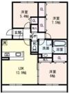 Corne・Bonheurの間取り画像