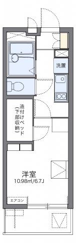 レオパレスハーバーサイドE棟の間取り画像