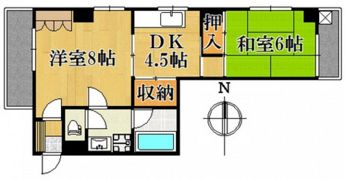 ロッコー銀山町グランドマンションの間取り画像