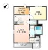 リジエールAの間取り画像