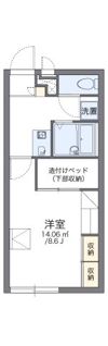 レオパレスわたむきの間取り画像