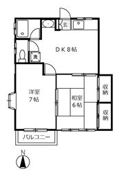 ヴィラージュAの間取り画像