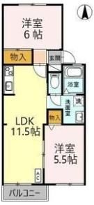 ファミールSの間取り画像