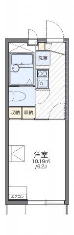 レオパレス広貴Eの間取り画像