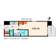 リッツ桜宮パークフロントの間取り画像