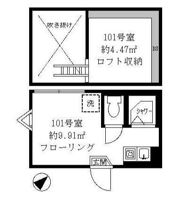 ティ・アーモスマイル 101の間取り画像