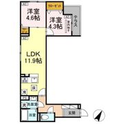 セレスティア扇Ⅲの間取り画像