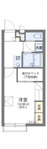 レオパレスセジュールカーサドゥの間取り画像