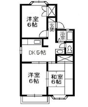 アンジェリーク上東 Aの間取り画像