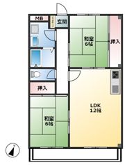 リバーサイド東川口No．1の間取り画像