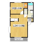 朝日ヴィラ小絹 A棟の間取り画像