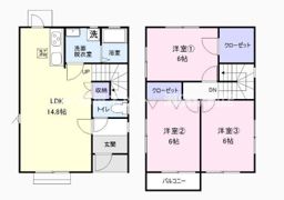 中畑様戸建カーサBの間取り画像