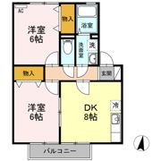セジュール新市 B棟の間取り画像