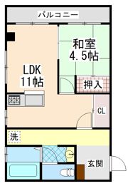 楠ケ丘ジェムの間取り画像