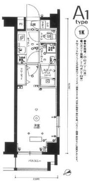 スカイコートパレス芝浦の間取り画像