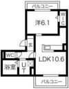 グランスタ花山の間取り画像