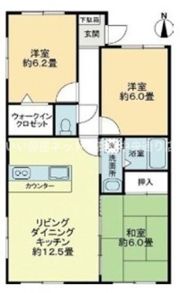 フォブールリブBの間取り画像