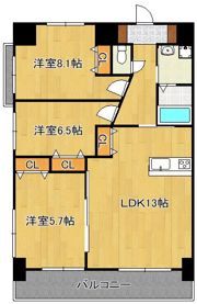 MDIシエルコンティーレ曽根北町の間取り画像