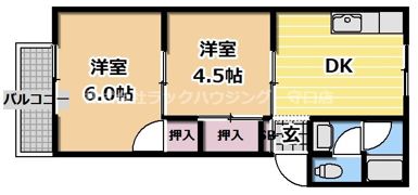 コーポ西宮の間取り画像