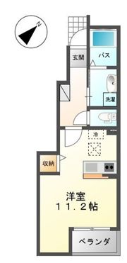 プランドール茶屋町の間取り画像
