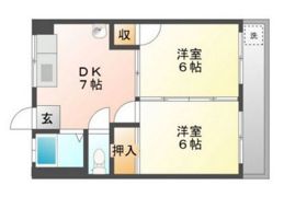 コーポ大本の間取り画像
