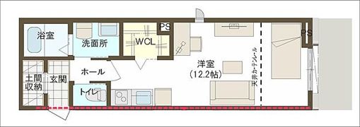 honjo flatの間取り画像