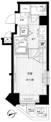 メインステージ大手町の間取り画像