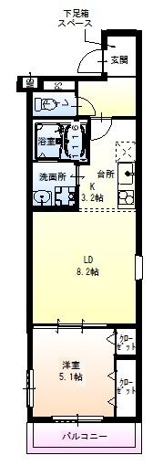 フジパレス阪急豊津駅南Ⅰ番館の間取り画像