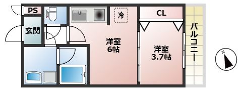 プロスパー江坂479の間取り画像