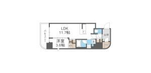 コンフォリア・リヴ北浜淡路町の間取り画像