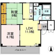 グランデュール高柳 A棟の間取り画像