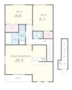 ロッヂえざかAの間取り画像