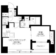 THEパームス日本橋小伝馬町ヴィサージュの間取り画像