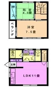 坂本所有 貫井北町貸家の間取り画像