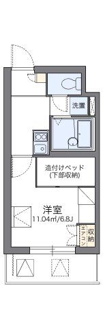 レオパレスシェル都Ⅲの間取り画像