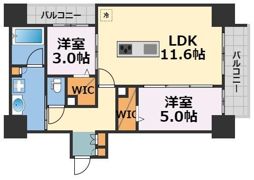 アーバネックス南新町の間取り画像