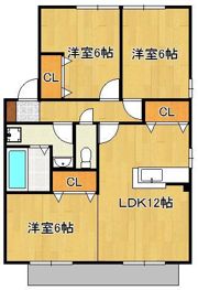 リビングタウン浅川A・B・Cの間取り画像