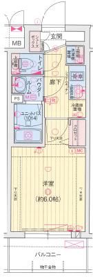 プレサンス神戸長田ラディアラの間取り画像