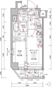クレイシアIDZ祐天寺の間取り画像