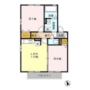 サニーコート杉本 Bの間取り画像