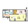 Noble villa鹿手袋 Aの間取り画像