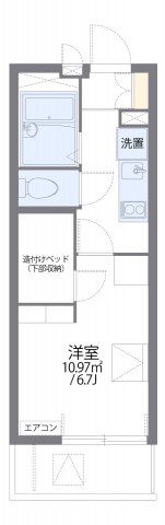レオパレス椎の実3の間取り画像