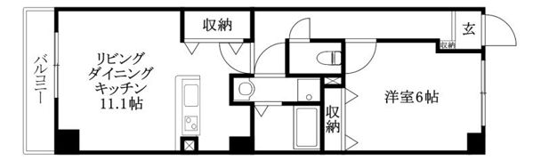 フィネス竹原の間取り画像