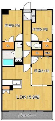 エルデ幸神の間取り画像